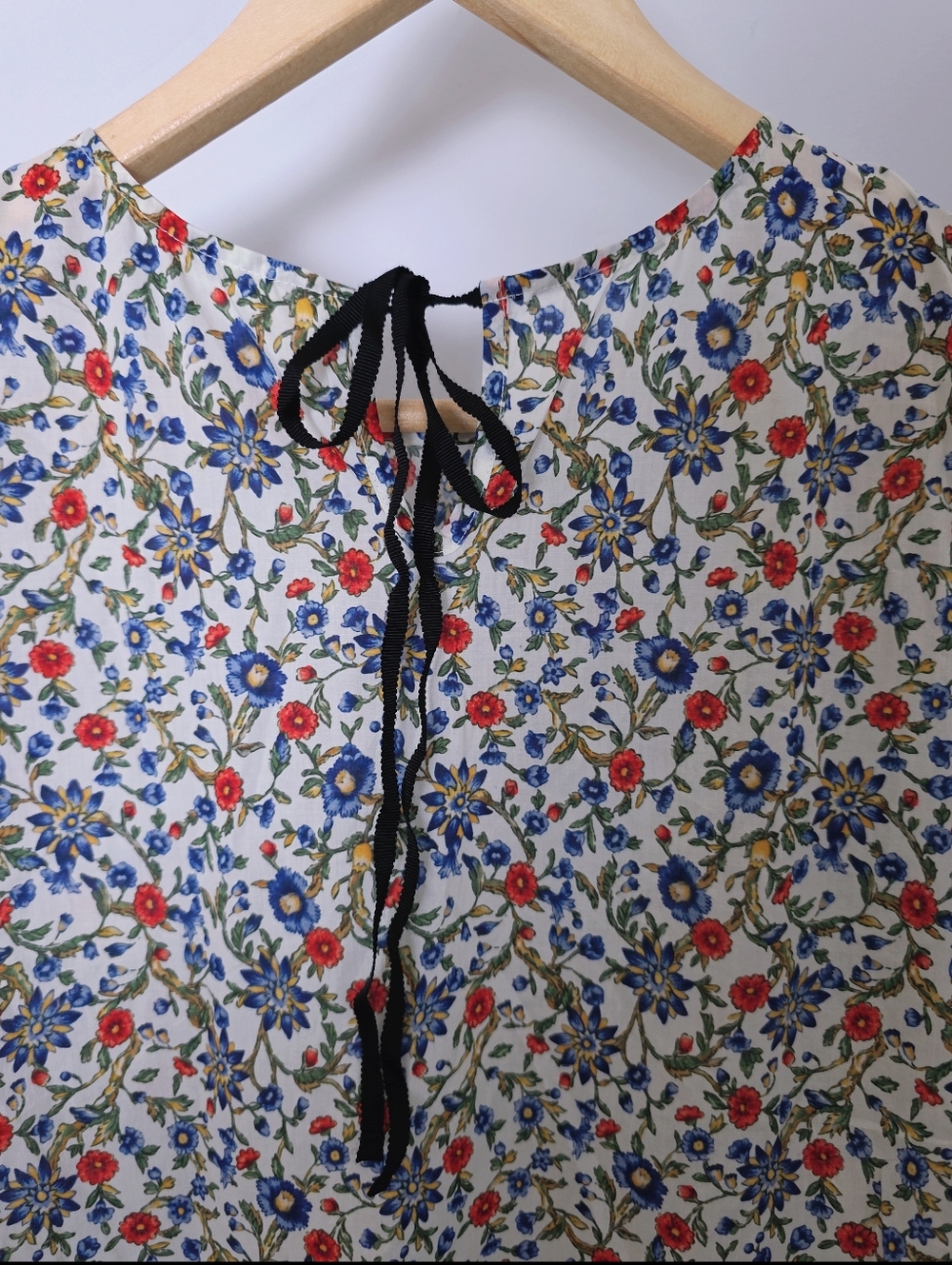 Doen Rhodia Romantic Floral Organic Cotton Midi Dress Size Medium Cottagecore - Picture 13 of 15